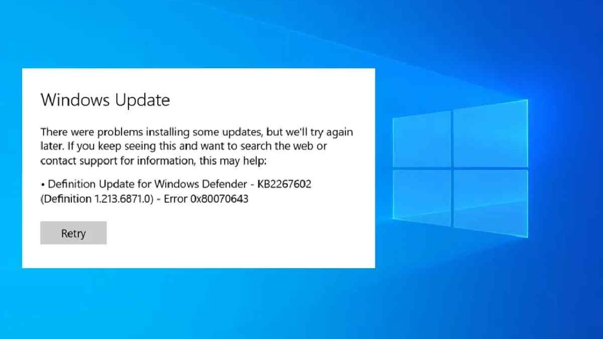 Windows Update Error 0x80070643: Causes and Solutions